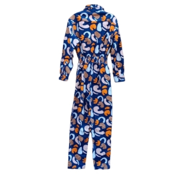 Lucy & Yak Organic Cotton Corduroy Blue Boilersuit Jumpsuit sz S NWT - Picture 4 of 14